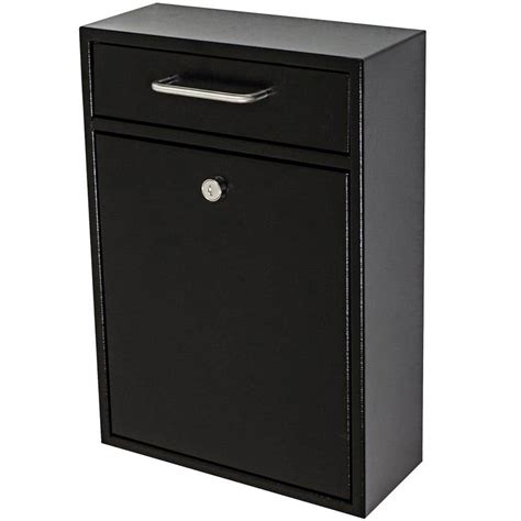 steel locking drop box|lockable post box wall mounted.